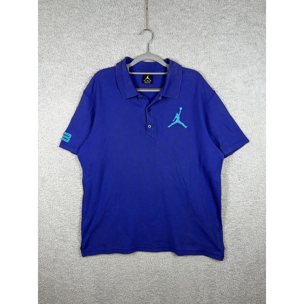 Nike Air Jordan 23 Shirt Men's XL Purple Collar Basketball Polo 458779-409